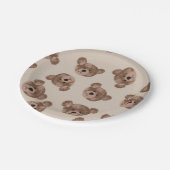 Teddy Bear Birthday Baby shower Papieren Bordje (Gekanteld)