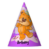 Teddy Bear Birthday Feesthoedjes (Voorkant)