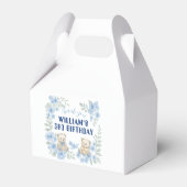 Teddy Bear Birthday Party Bedankdoosjes (Achterkant)