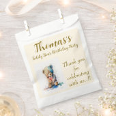 Teddy Bear Birthday Party Bedankzakje (Geknipt)