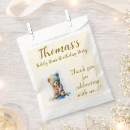 Teddy Bear Birthday Party Bedankzakje