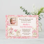 Teddy Bear Birthday Party Invitation Kaart
