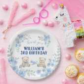 Teddy Bear Birthday Party Papieren Bordje (Feest)