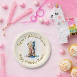 Teddy Bear Birthday Party Papieren Bordje