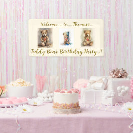 Teddy Bear Birthday Party Spandoek