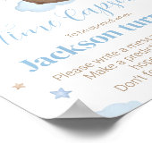 Teddy Bear Birthday Time Capsule-teken Poster (Hoek)