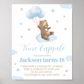 Teddy Bear Birthday Time Capsule-teken Poster (Voorkant)