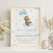 Teddy Bear Birthday Time Capsule-teken Poster