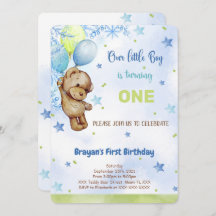 Teddy Bear Birthday Uitnodiging