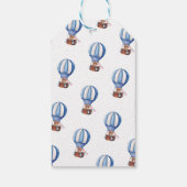 Teddy Bear Blauw 1e Verjaardag Cadeaulabel (Achterkant)