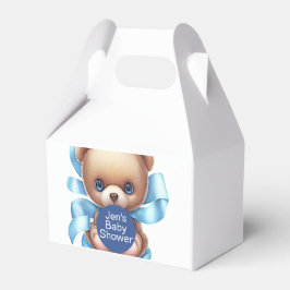 Teddy Bear Blauw Baby shower Thema Favoriet Box Bedankdoosjes