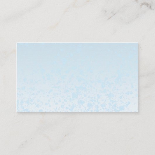 Teddy Bear Blue Baby shower Diaper Raffle Informatiekaartje (Achterkant)