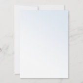 Teddy Bear Blue Baby shower Invitation Kaart (Achterkant)