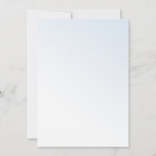 Teddy Bear Blue Baby shower Invitation Kaart (Achterkant)