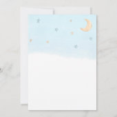 Teddy Bear Blue-ballon, Baby shower voor wolken en Kaart (Achterkant)