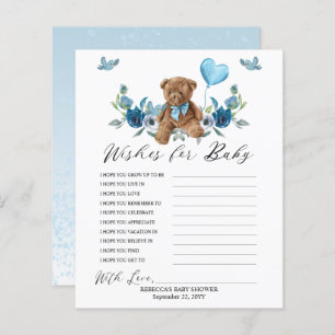 Teddy Bear Blue Ballon wil Baby gamen