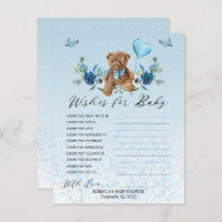 Teddy Bear Blue Ballon wil Baby gamen