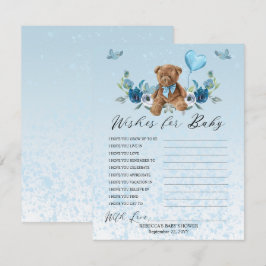 Teddy Bear Blue Ballon wil Baby gamen