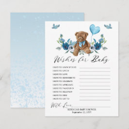 Teddy Bear Blue Ballon wil Baby gamen