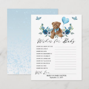 Teddy Bear Blue Ballon wil Baby gamen