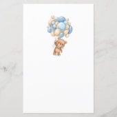 Teddy Bear Blue-ballonnen Wat zit er in je paarden (Achterkant)