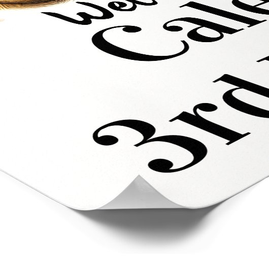 Teddy Bear Blue Balloon 1st Verjaardag Teken Poster (Hoek)