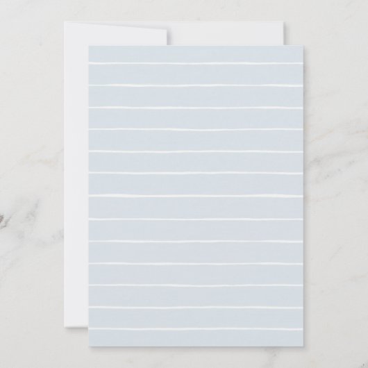 Teddy Bear Blue Balloon Beary Eerste Verjaardag Kaart (Achterkant)