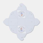 Teddy Bear Blue Balloon Waterverf Boy Baby shower Bedankdoosjes (Uitgevouwen)