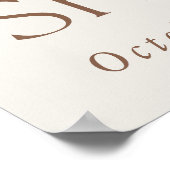 Teddy Bear, Blue Balloons, Baby shower Welcome Poster (Hoek)