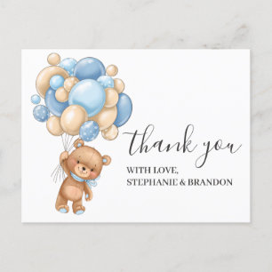 Teddy Bear BLUE BLAUW Kaart