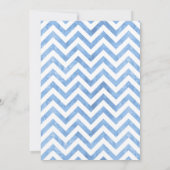 Teddy Bear Blue Hot Air Ballon Baby shower Kaart (Achterkant)