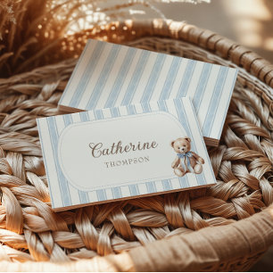 Teddy Bear Blue Place kaarten Plaatskaartje
