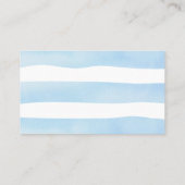 Teddy Bear Blue Silver Balloons Baby shower Plaatskaartje (Achterkant)