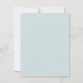 Teddy Bear Blue Small Invitation Kaart (Achterkant)