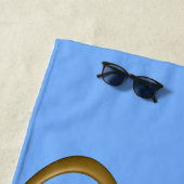 Teddy Bear Blue Strandlaken (In situ)