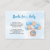 Teddy Bear Boeken voor Baby Informatiekaartje (Voorkant)