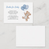 Teddy Bear Boeken voor Baby Informatiekaartje (Voorkant / Achterkant)