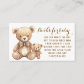 Teddy Bear Boeken voor Baby Kaart (Voorkant)