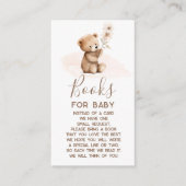 Teddy Bear Boeken voor Baby Kaart (Voorkant)