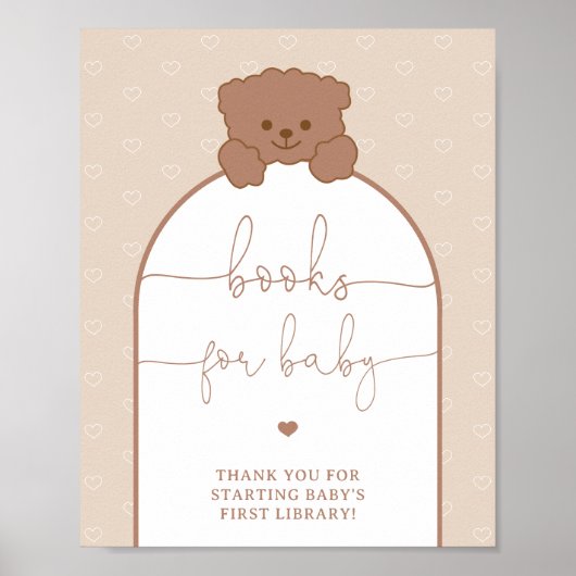 Teddy Bear Boeken voor Baby Poster (Voorkant)