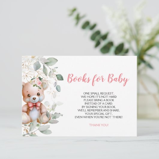 Teddy Bear boeken voor baby ticket (Staand voorkant)