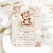 Teddy Bear Boho-Baby shower