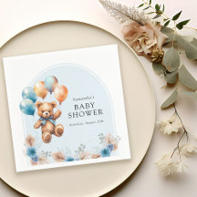 Teddy Bear Boho Boy Baby shower