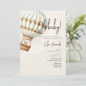 Teddy Bear Boho Nursery Baby shower Kaart (Staand voorkant)