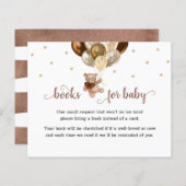 Teddy Bear Book Request Baby shower Enclosure (Voorkant / Achterkant)