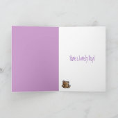 Teddy Bear Books Birthday Card Kaart (Binnen)
