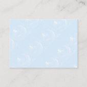 Teddy Bear Books for Baby Boy Baby shower Informatiekaartje (Achterkant)