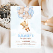 Teddy Bear Boy 1st Beary Eerste Verjaardag Kaart