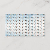 Teddy Bear Boy Baby shower Diaper Raffle Informatiekaartje (Achterkant)