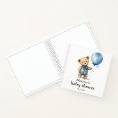 Teddy Bear Boy Baby shower Gastboek Notitieboek (Binnen)
